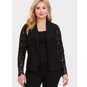 TORRID BLACK LACE BLAZER